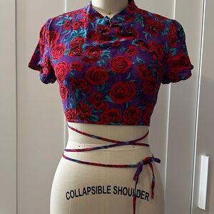 Zara Floral Crop Top